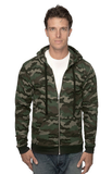 Sale: Camo Fleece Full Zip Hoody USA Made by Royal Apparel 3510CMO