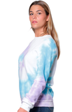 SWIRL TIE DYE CREW SWEATSHIRT Size XS - 2XL Made in USA 3759SWR