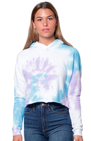 NEW! Swirl Tie Dye Crop Pullover Hoodie Made in USA 3818SWR