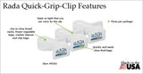 Grip Clips 3pk USA Made by Rada Cutlery B301