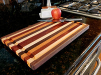 Hardwood Cutting Board - Medium 18" x 12" x 1" Made in USA