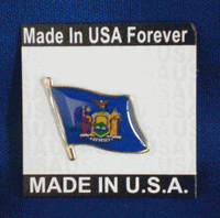 Sale: Supplies Limited New York State Flagpole Pin Made in USA