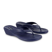 Women'sOkabashi Splash wom flip flop heel sandal navy