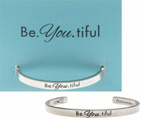 NEW! Mix & Match 2-Pieces Inspirational Cuff Bracelets Made in USA