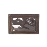 ID Window Money Clip Made in USA HEN-0014-BRN