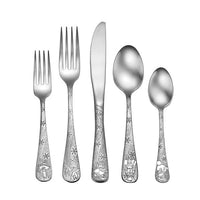 Christmas Season Stainless Flatware 45 Piece Set Made in USA