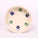 NEW! ROUND PRINTS SMALL COOL PET DISH SET by Emerson Creek Pottery Made in USA Set, Small Pet2734