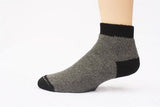 "SlipperBootie" Alpaca Quarter Socks 3-Pack Made in USA