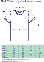 2-pack Organic Cotton Soft Color Crew T-shirt Size S - 3XL Made in USA SW100