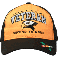 Clearance: Vietnam Veteran "Second to None" Cap Made in USA